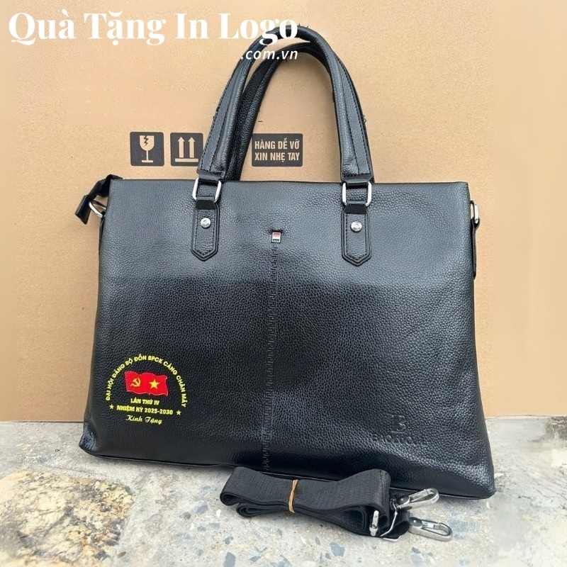 Cặp Da Quà Tặng In Logo - Ảnh 18