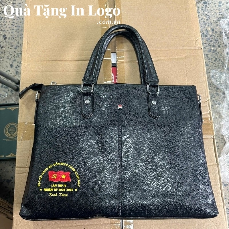 Cặp Da Quà Tặng In Logo - Ảnh 19