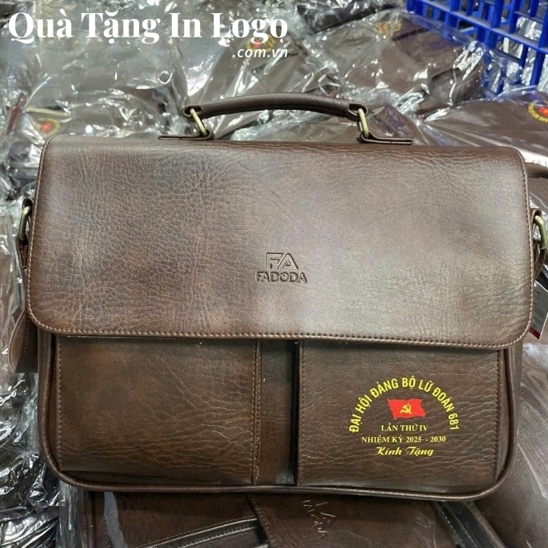 Cặp Da Quà Tặng In Logo - Ảnh 23