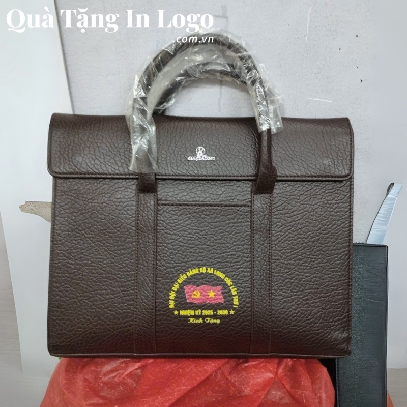 Cặp Da Quà Tặng In Logo - Ảnh 28