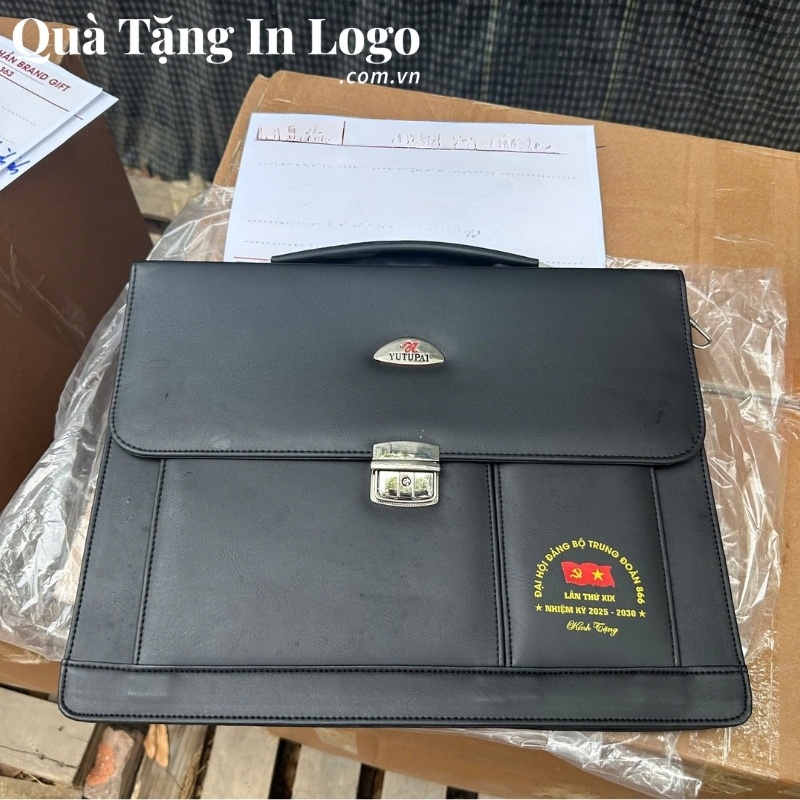Cặp Da Quà Tặng In Logo - Ảnh 35