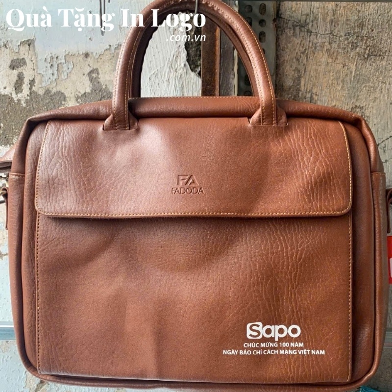 Cặp Da Quà Tặng In Logo - Ảnh 8