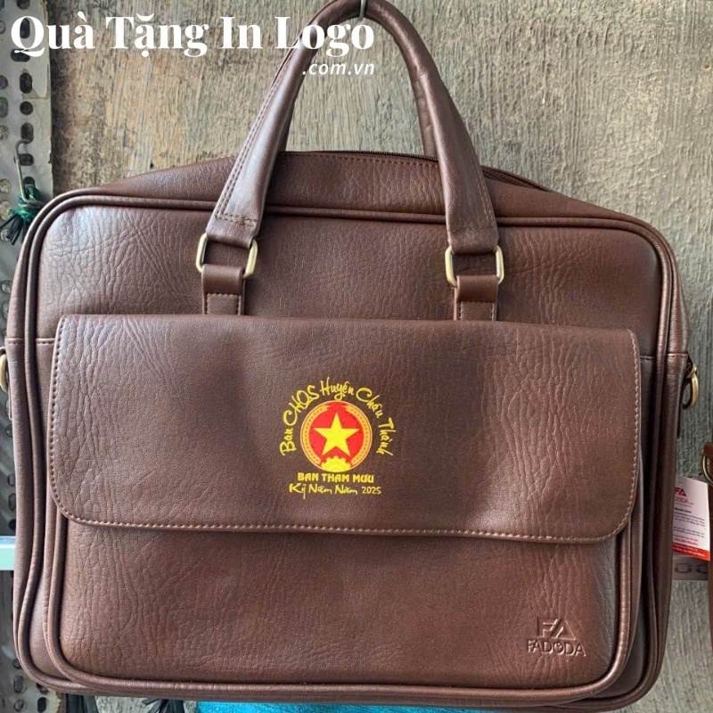 Cặp Da Quà Tặng In Logo - Ảnh 9