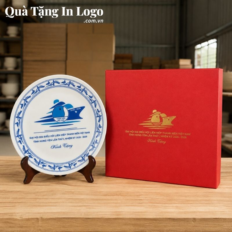 Đĩa Sứ Biểu Trưng Quà Tặng In Logo - Ảnh 31