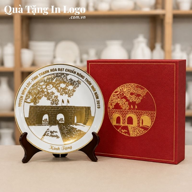 Đĩa Sứ Biểu Trưng Quà Tặng In Logo - Ảnh 29