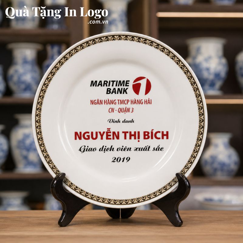 Đĩa Sứ Biểu Trưng Quà Tặng In Logo - Ảnh 53