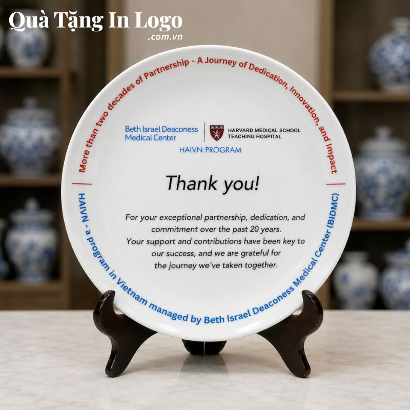 Đĩa Sứ Biểu Trưng Quà Tặng In Logo - Ảnh 50
