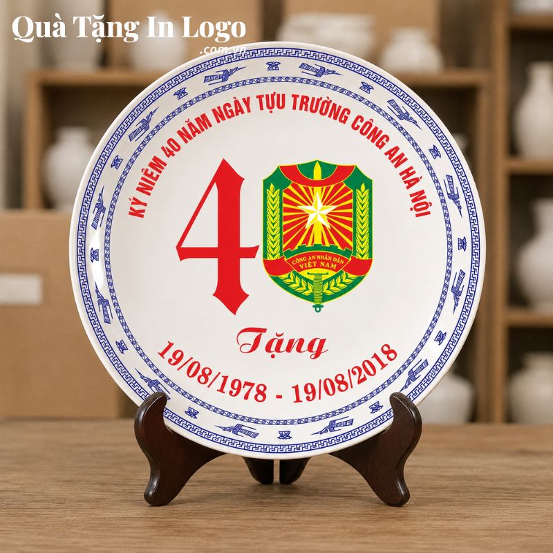 Đĩa Sứ Biểu Trưng Quà Tặng In Logo - Ảnh 51