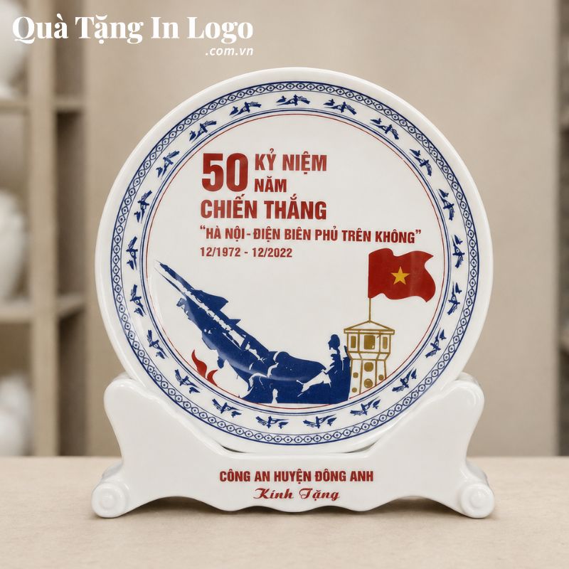 Đĩa Sứ Biểu Trưng Quà Tặng In Logo - Ảnh 48