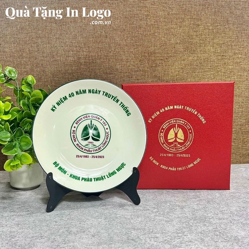 Đĩa Sứ Biểu Trưng Quà Tặng In Logo - Ảnh 28