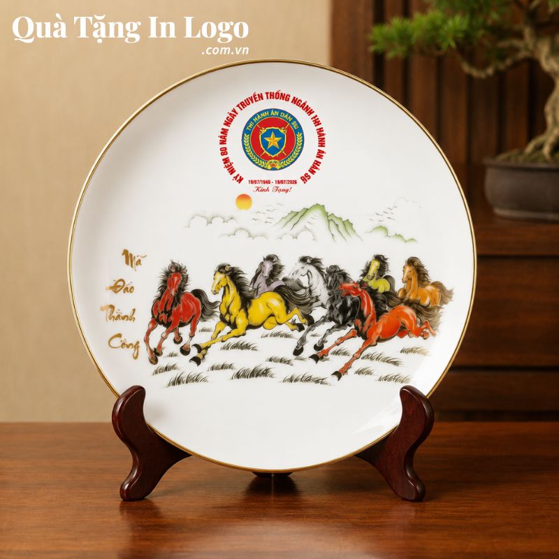 Đĩa Sứ Biểu Trưng Quà Tặng In Logo - Ảnh 46