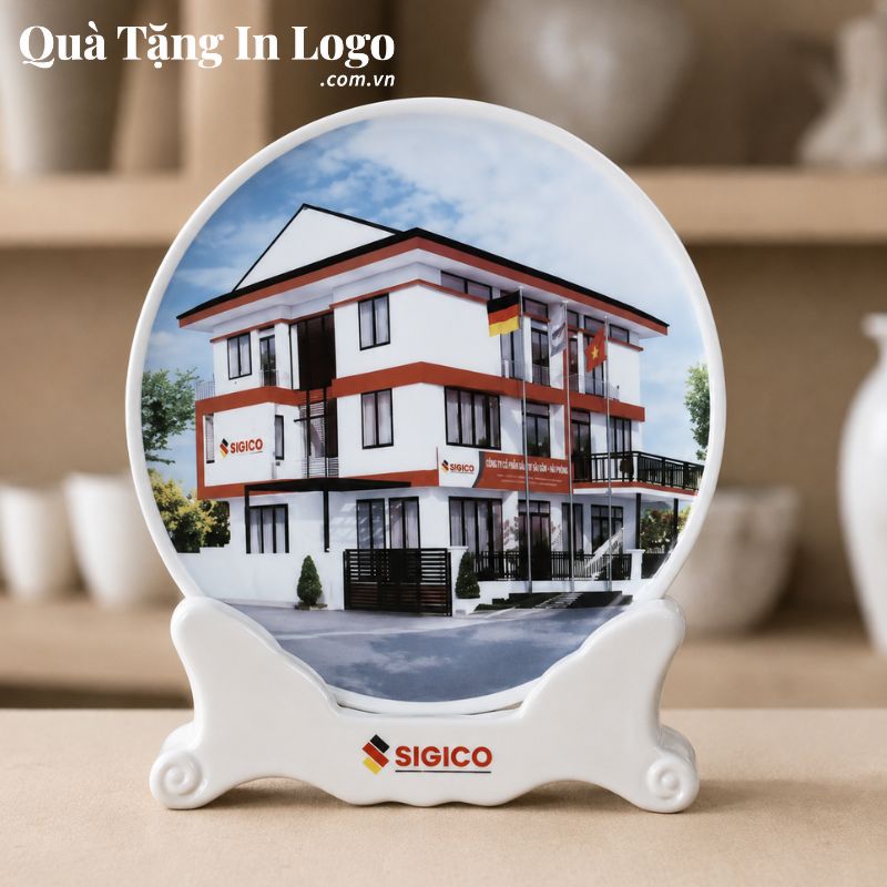 Đĩa Sứ Biểu Trưng Quà Tặng In Logo - Ảnh 44