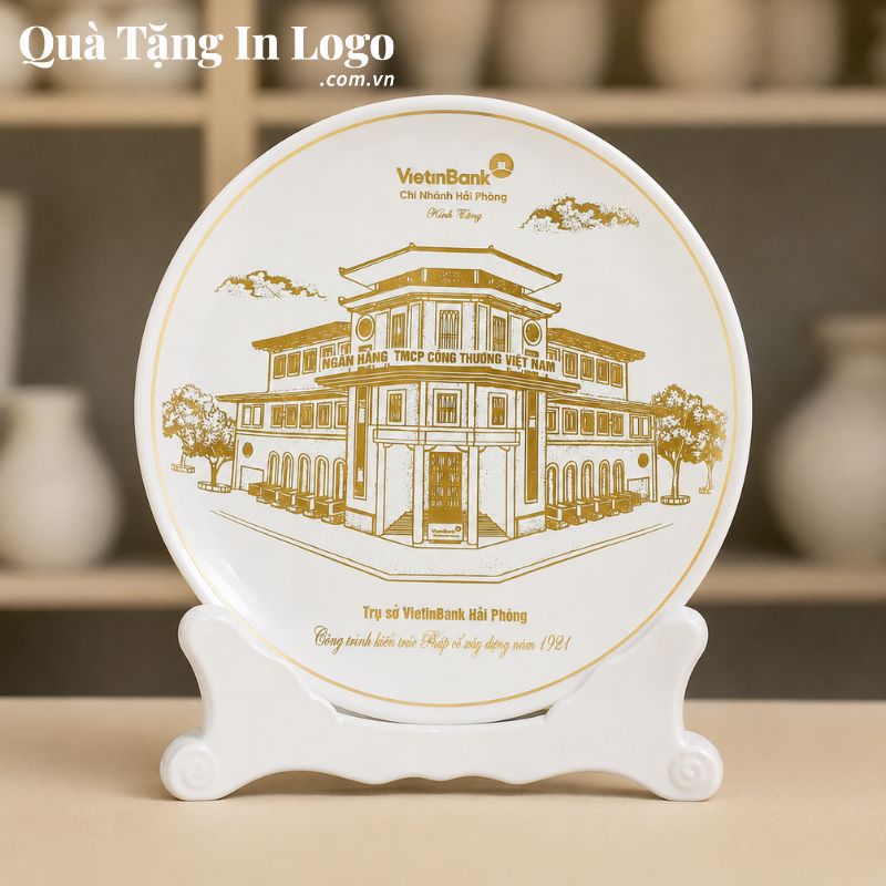 Đĩa Sứ Biểu Trưng Quà Tặng In Logo - Ảnh 41