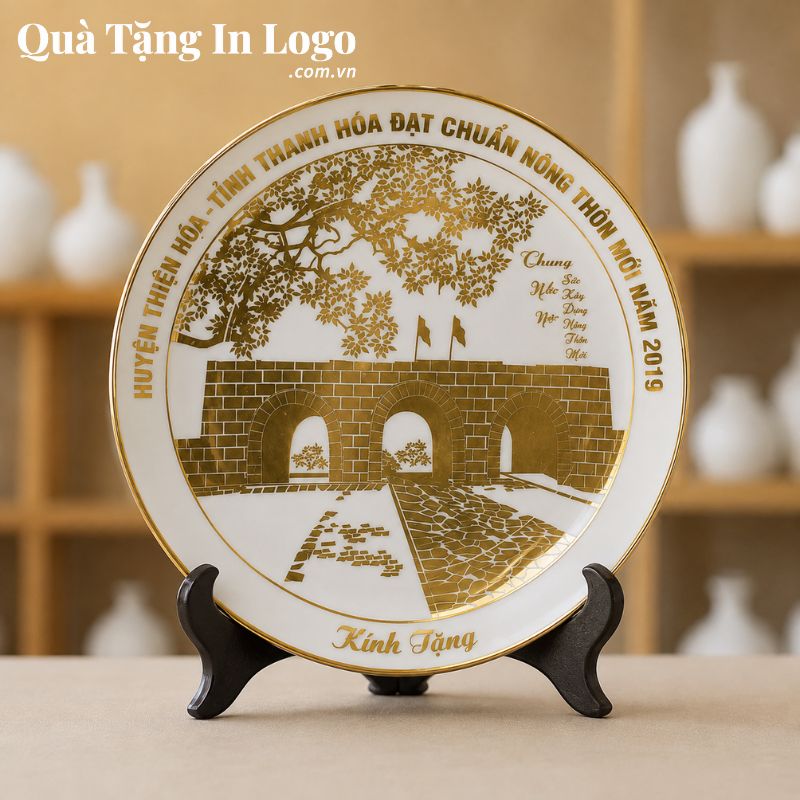 Đĩa Sứ Biểu Trưng Quà Tặng In Logo - Ảnh 39