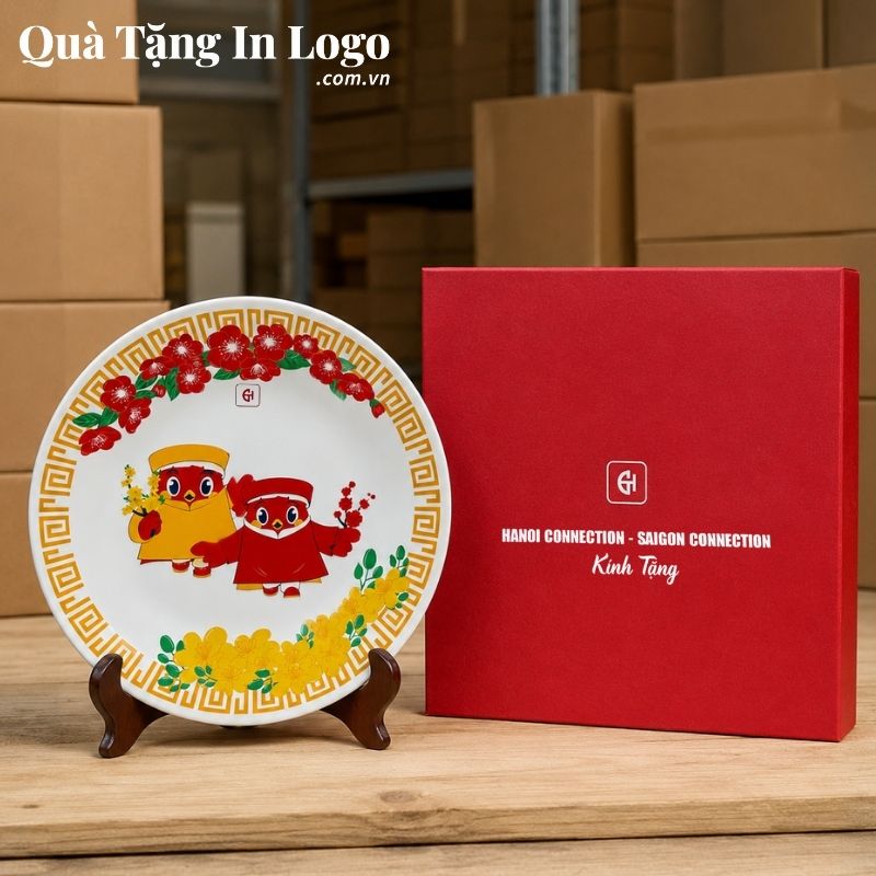 Đĩa Sứ Biểu Trưng Quà Tặng In Logo - Ảnh 20