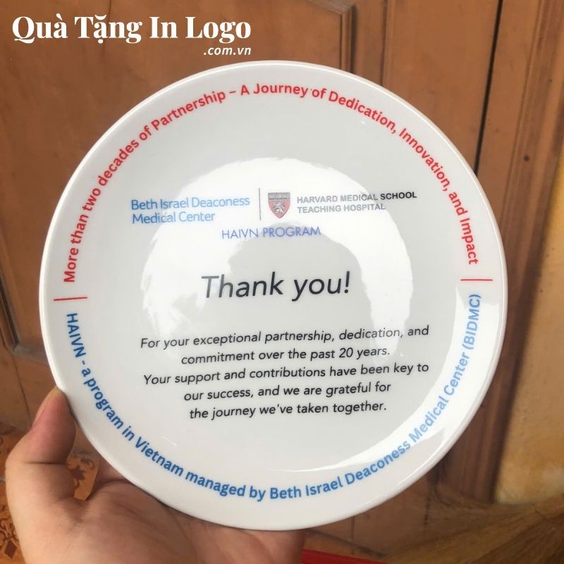 Đĩa Sứ Biểu Trưng Quà Tặng In Logo - Ảnh 16