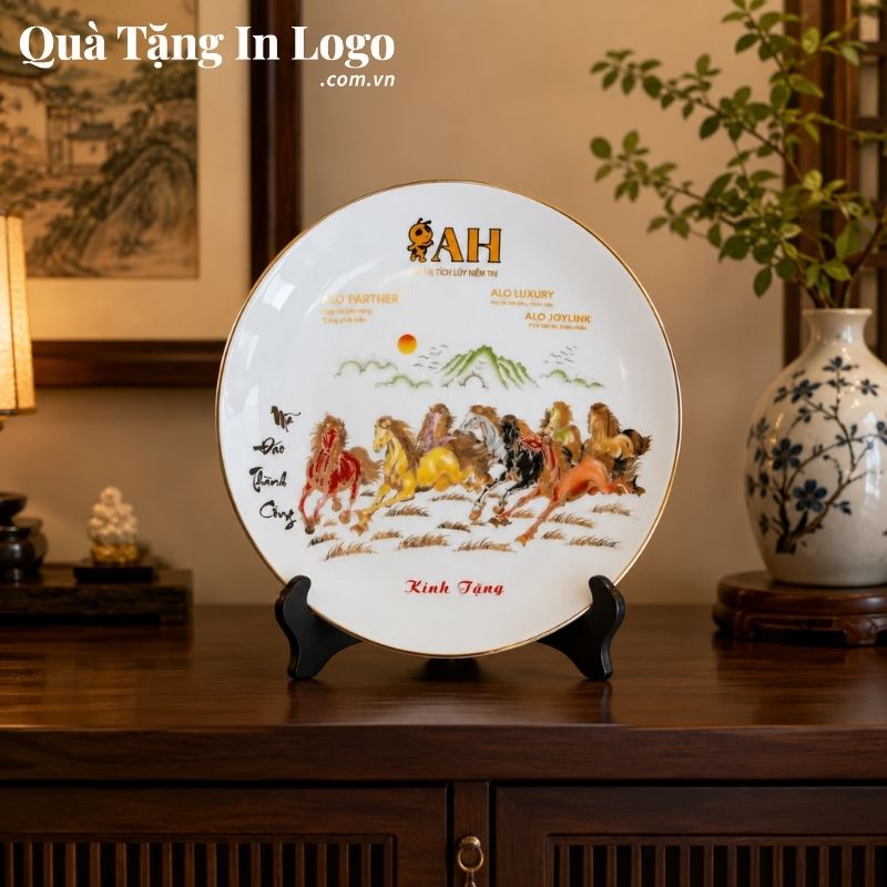 Đĩa Sứ Biểu Trưng Quà Tặng In Logo - Ảnh 7