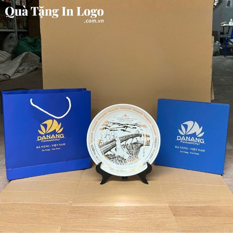 Đĩa Sứ Biểu Trưng Quà Tặng In Logo - Ảnh 2