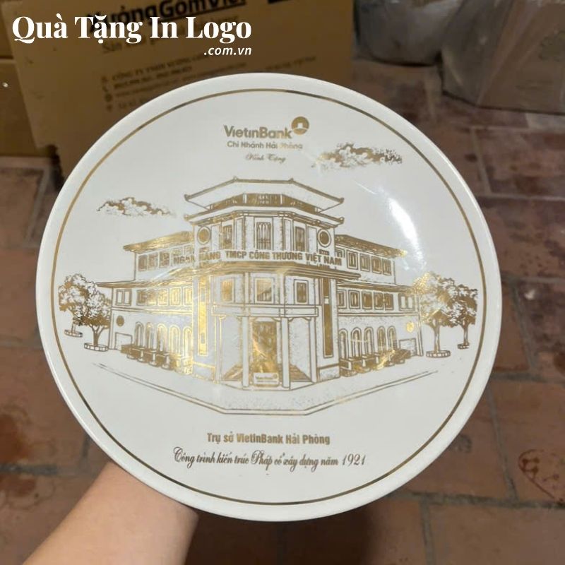 Đĩa Sứ Biểu Trưng Quà Tặng In Logo - Ảnh 6