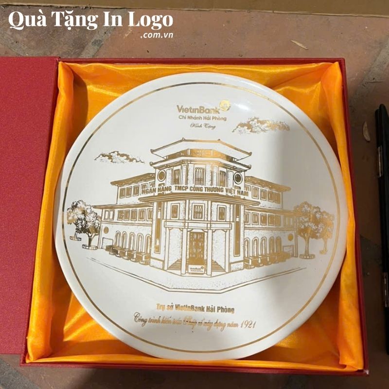 Đĩa Sứ Biểu Trưng Quà Tặng In Logo - Ảnh 5