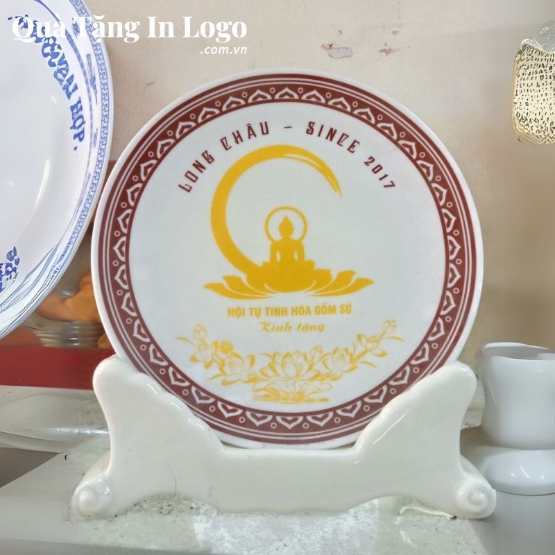 Đĩa Sứ Biểu Trưng Quà Tặng In Logo - Ảnh 54