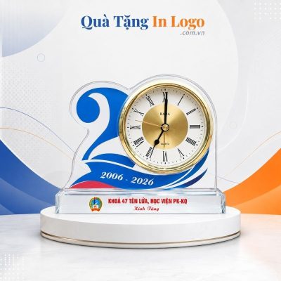 Đồng Hồ Để Bàn Quà Tặng In Logo