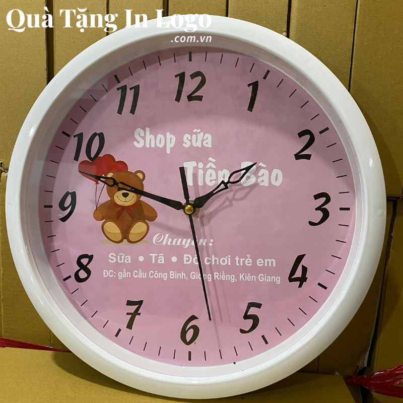 Đồng Hồ Treo Tường Quà Tặng In Logo - Ảnh 52