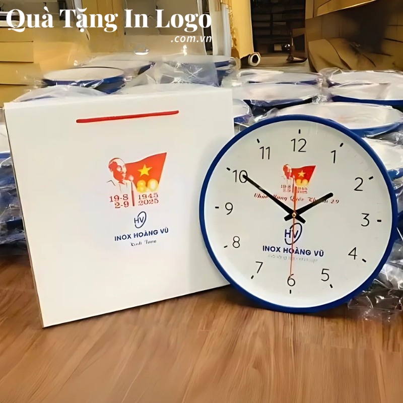 Đồng Hồ Treo Tường Quà Tặng In Logo - Ảnh 2