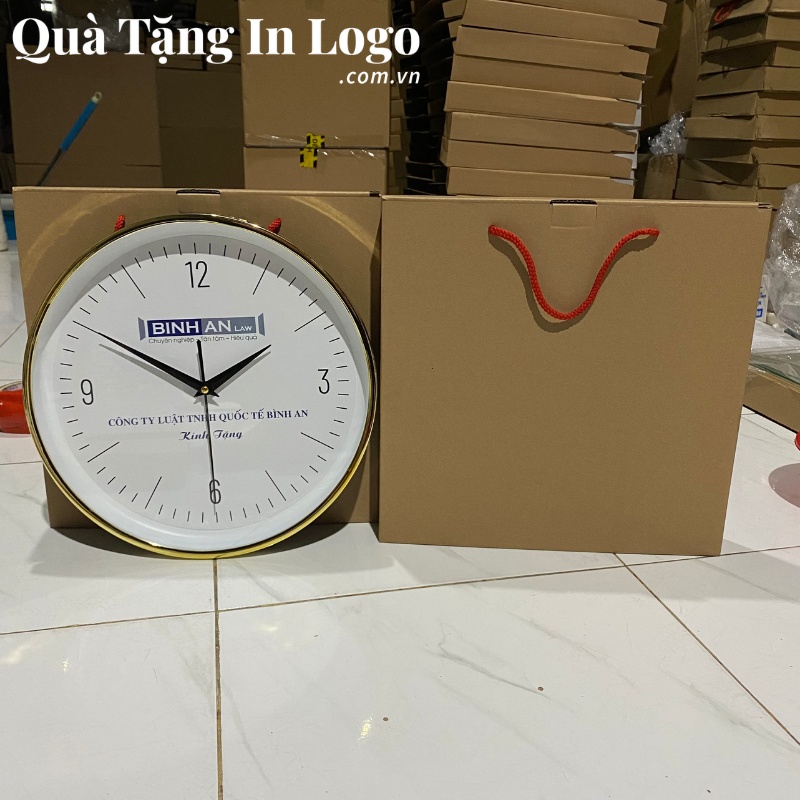 Đồng Hồ Treo Tường Quà Tặng In Logo - Ảnh 6