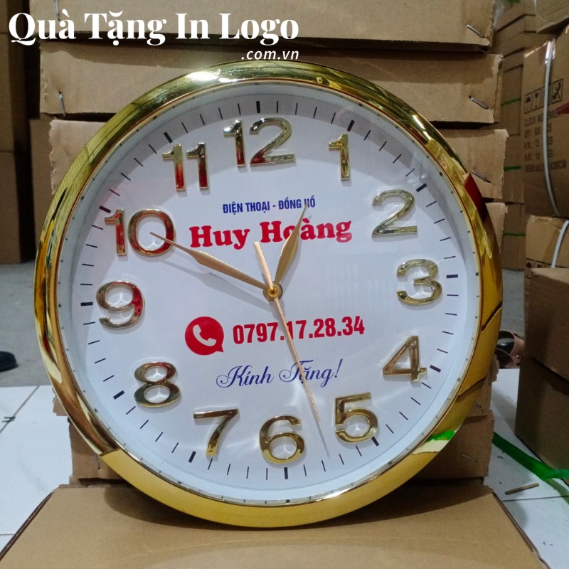Đồng Hồ Treo Tường Quà Tặng In Logo - Ảnh 50