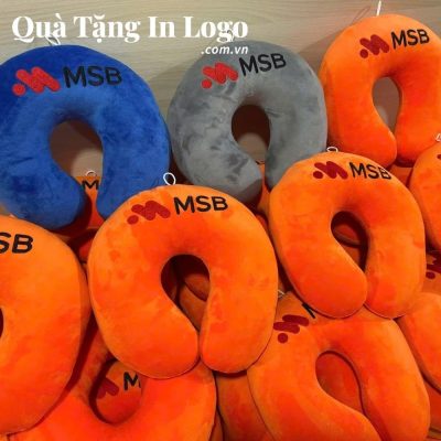 Gối chữ U in/thêu logo quà tặng