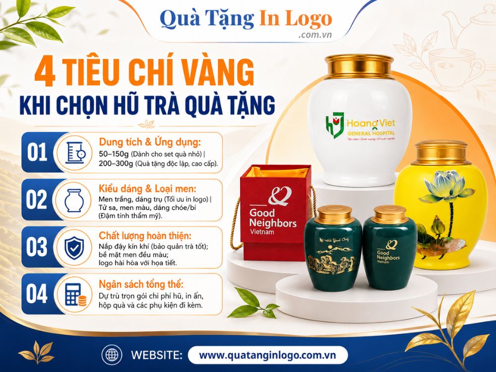 4 tiêu chí quan trọng khi chọn hũ đựng trà làm quà tặng
