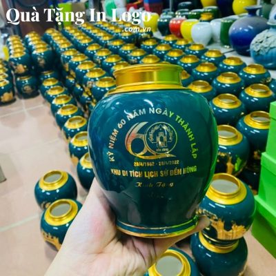Hũ đựng trà in logo quà tặng