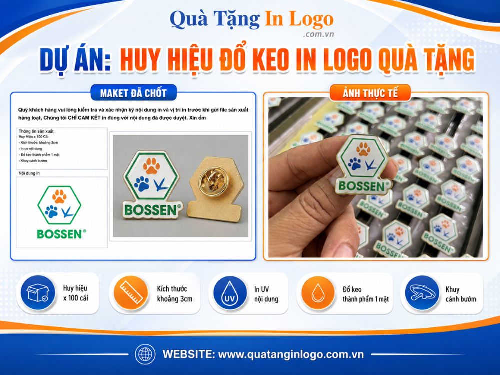 Huy hiệu quà tặng in logo