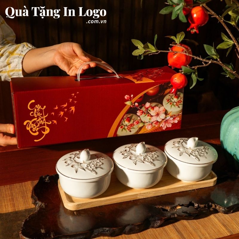 Khay Mứt Sứ Quà Tặng In Logo - Ảnh 37