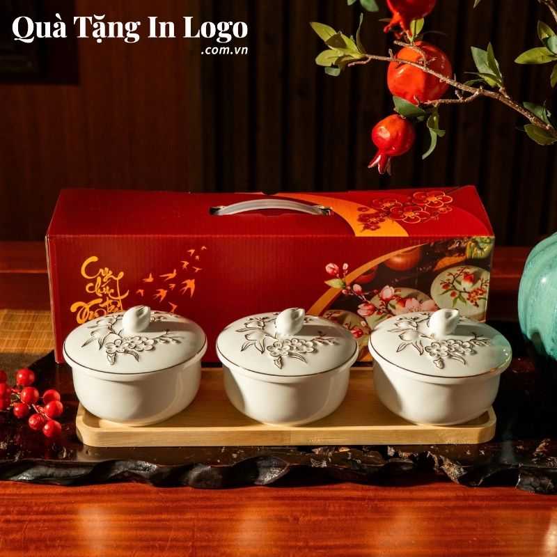 Khay Mứt Sứ Quà Tặng In Logo - Ảnh 36