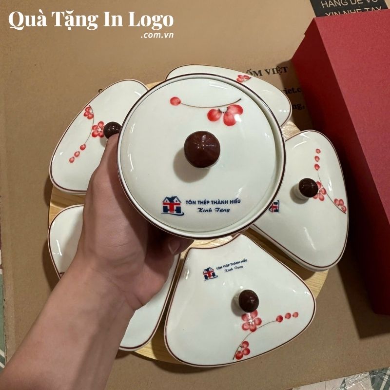 Khay Mứt Sứ Quà Tặng In Logo - Ảnh 34