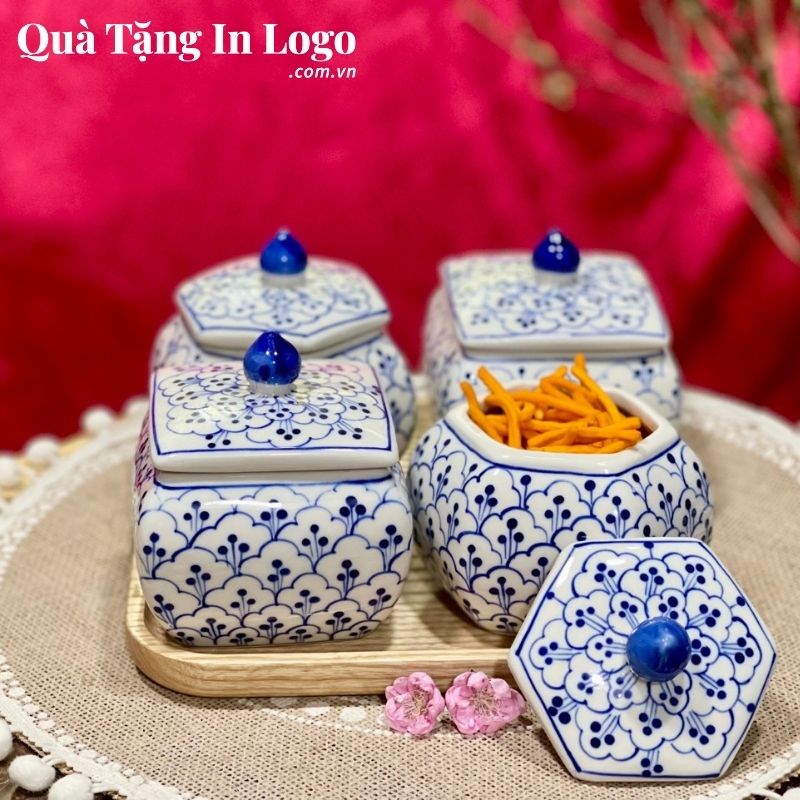 Khay Mứt Sứ Quà Tặng In Logo - Ảnh 22