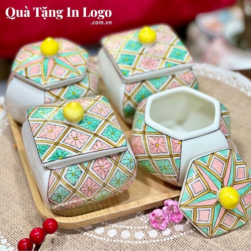 Khay Mứt Sứ Quà Tặng In Logo - Ảnh 19