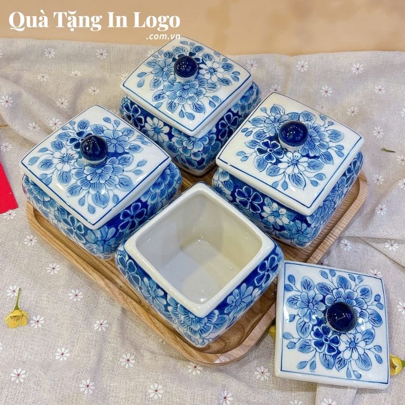 Khay Mứt Sứ Quà Tặng In Logo - Ảnh 18