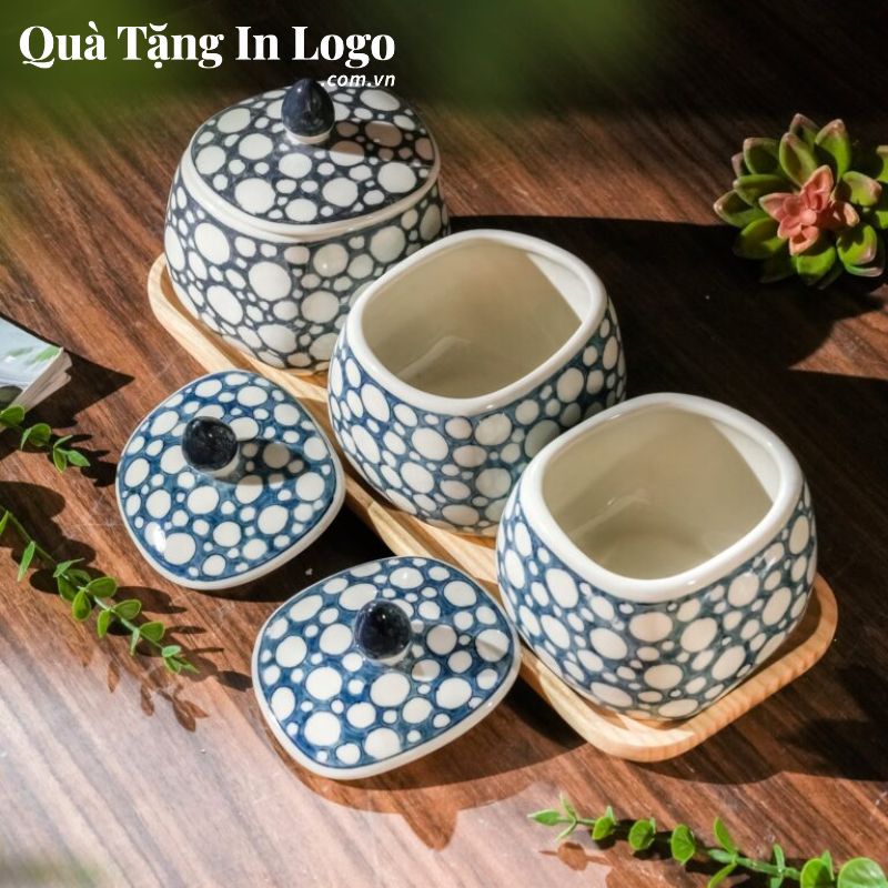Khay Mứt Sứ Quà Tặng In Logo - Ảnh 14