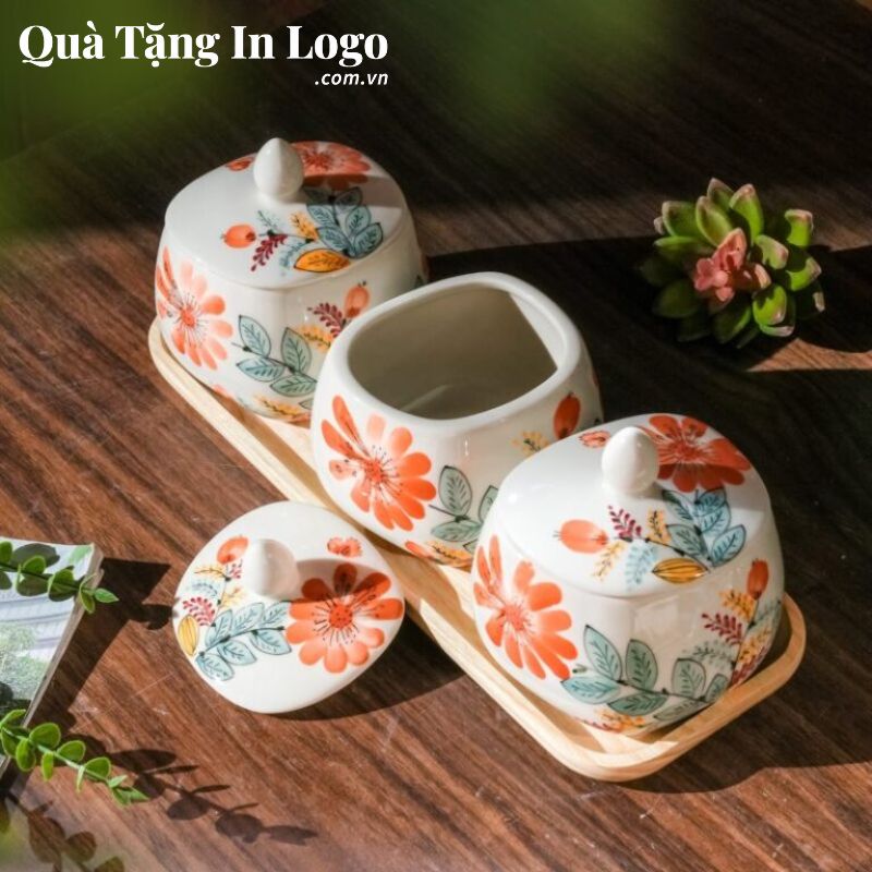 Khay Mứt Sứ Quà Tặng In Logo - Ảnh 13