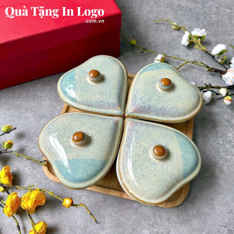 Khay Mứt Sứ Quà Tặng In Logo - Ảnh 11