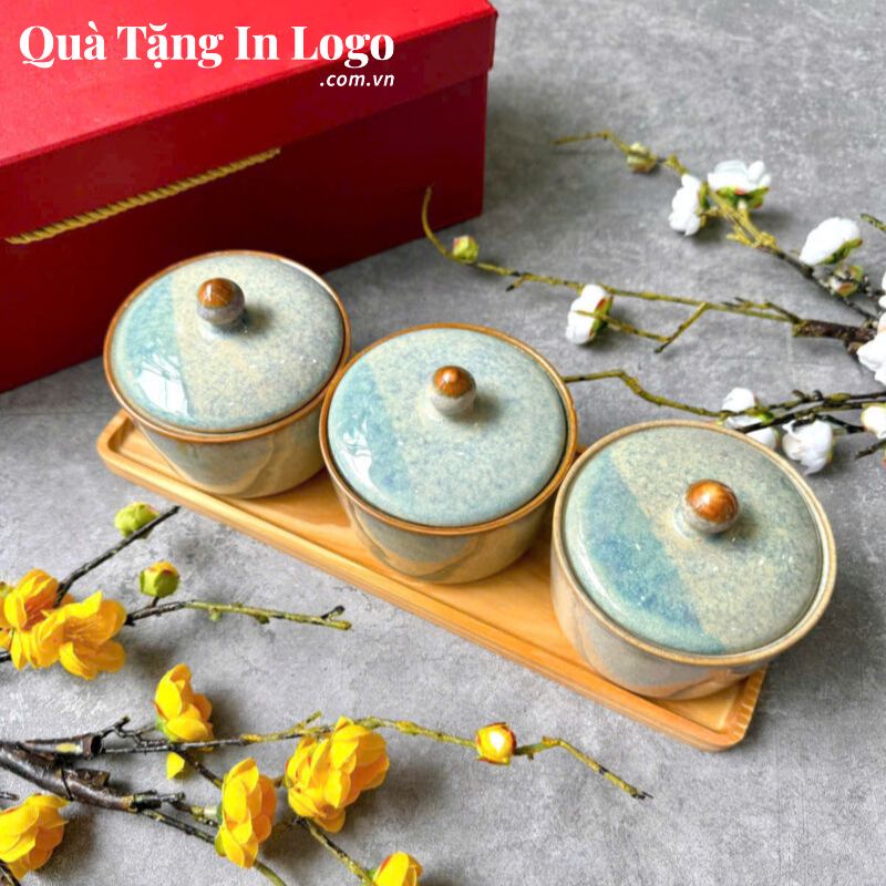 Khay Mứt Sứ Quà Tặng In Logo - Ảnh 8