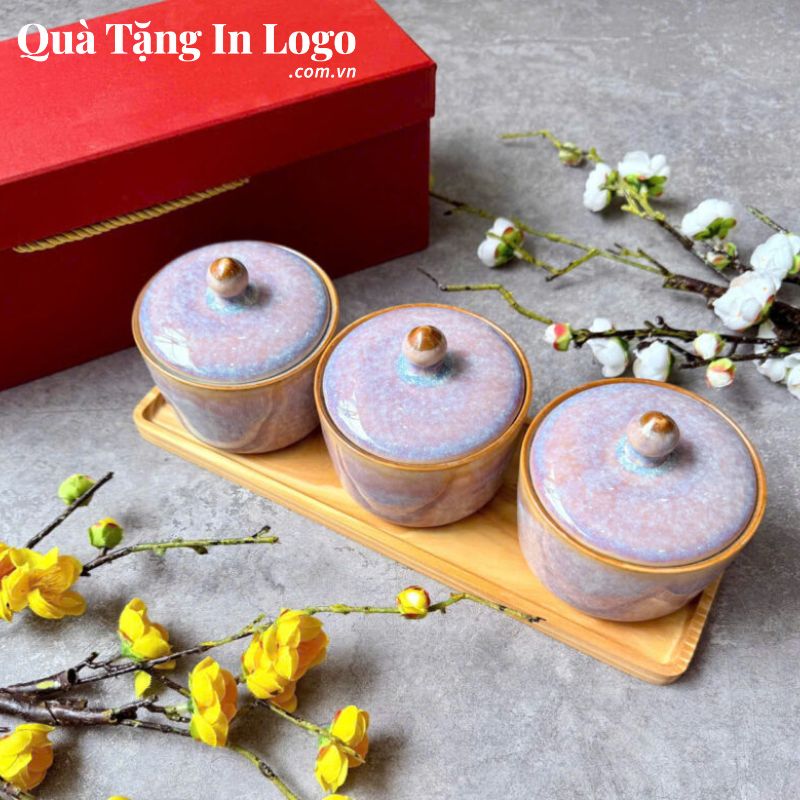 Khay Mứt Sứ Quà Tặng In Logo - Ảnh 7