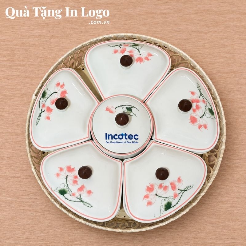 Khay Mứt Sứ Quà Tặng In Logo - Ảnh 117