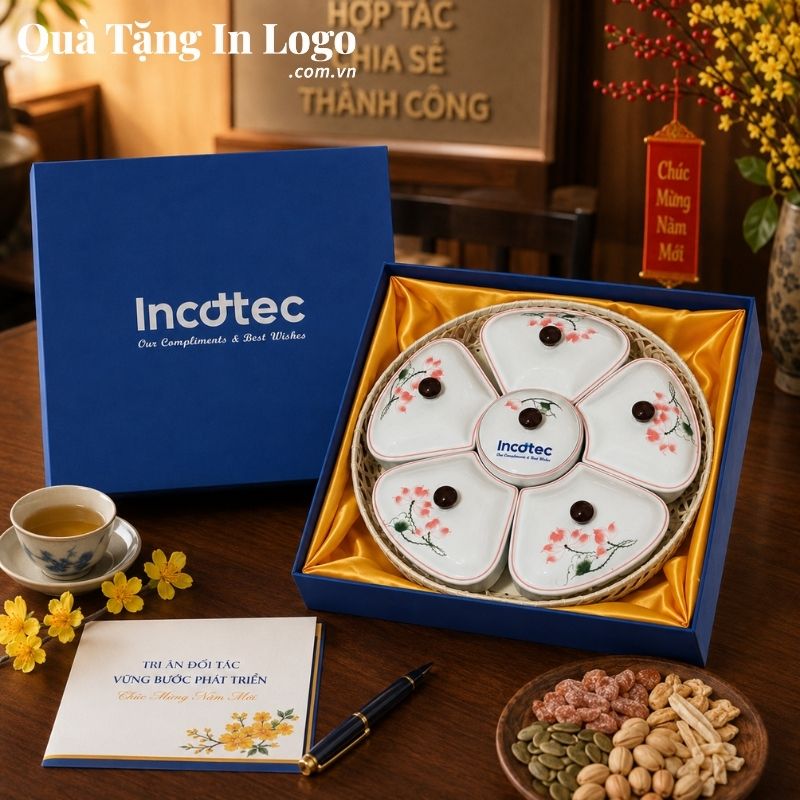 Khay Mứt Sứ Quà Tặng In Logo - Ảnh 112