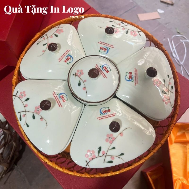Khay Mứt Sứ Quà Tặng In Logo - Ảnh 109