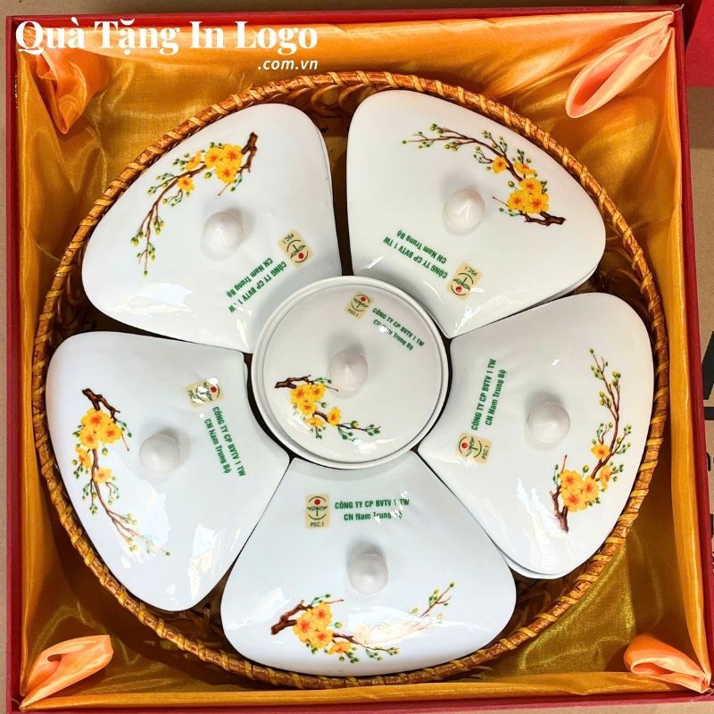 Khay Mứt Sứ Quà Tặng In Logo - Ảnh 6
