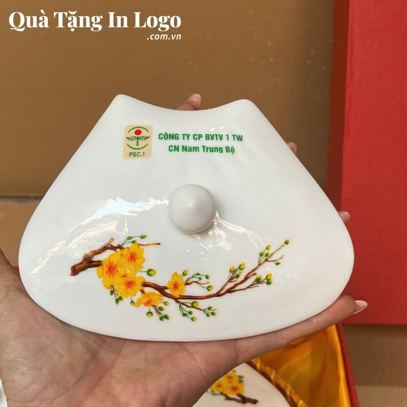 Khay Mứt Sứ Quà Tặng In Logo - Ảnh 5